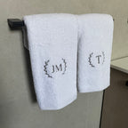 Dos toallas de mano personalizadas