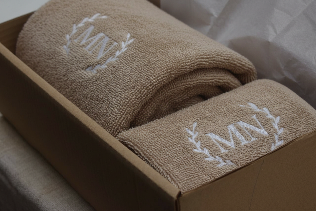 Un Toallon de Cuerpo + Una Toallas de mano Personalizadas